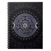 Hecate Wheel Ornament met Amethyst en Silver Notitieboek (Voorkant)