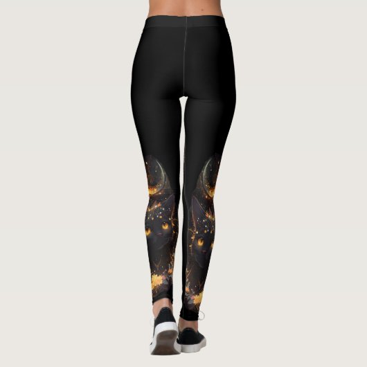 Hecate's Cat Leggings - mignonne (Dos)