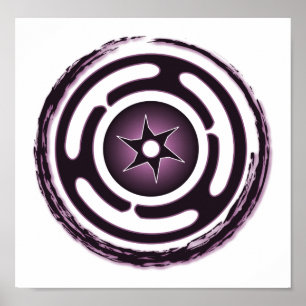 Hecate's Wheel (Paars) Print