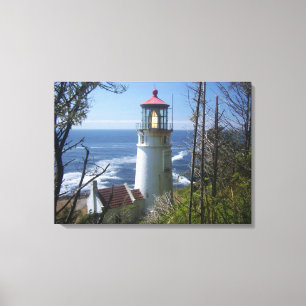Heceta Head Lighthouse Canvas Afdruk