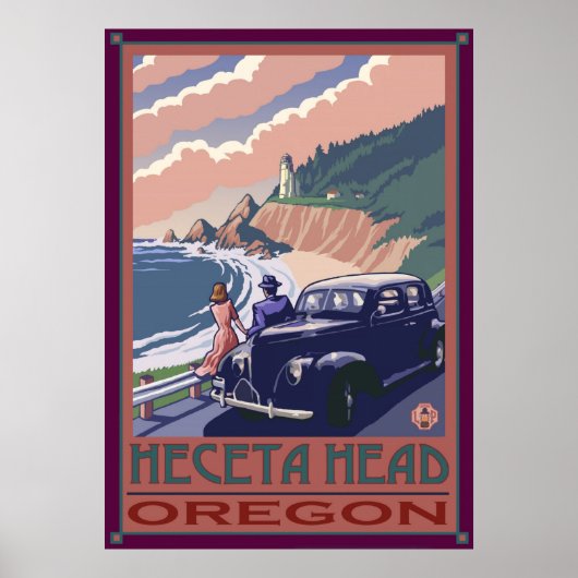 Heceta Head Lighthouse, Oregon Coast Poster (Devant)