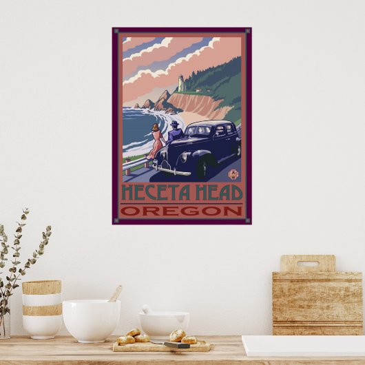 Heceta Head Lighthouse, Oregon Coast Poster (Cuisine)