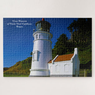 Heceta Head Lighthouse Oregon. Kerstgroeten Legpuzzel
