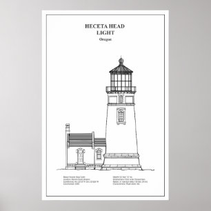 Heceta Head Lighthouse - Oregon - NL Poster