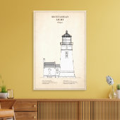 Heceta Head Lighthouse - Oregon - SBD Canvas Afdruk (Insitu (Woonkamer))