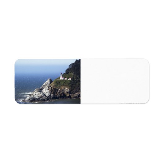 Heceta Head Lighthouse retourlabels Etiket (Voorkant)