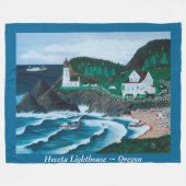 Heceta Lighthouse Fleece Blanket (Voorkant (Horizontaal))