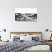 Heceta-strand scène in Oregon-foto Canvas Afdruk (Insitu (Slaapkamer))