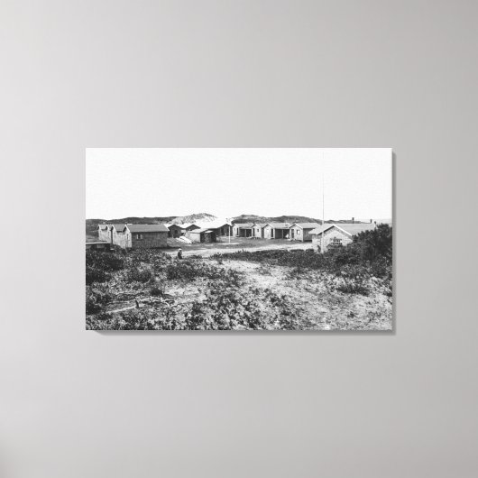 Heceta-strand scène in Oregon-foto Canvas Afdruk (Voorkant)