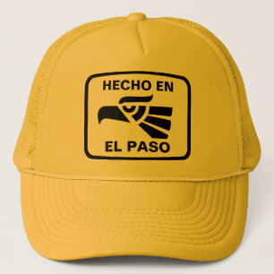 Hecho en El Paso personalizado aangepast op maat Trucker Pet