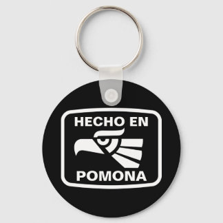 Hecho en Pomona personalizado aangepast op maat Sleutelhanger