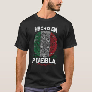 Hecho En Puebla Mexico schreef Mexicaanse Puebla T-shirt