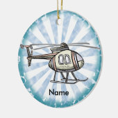 Hectic Helikopter Keramisch Ornament (Links)