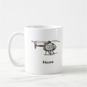 Hectische helikopter aangepaste naam mok (Links)