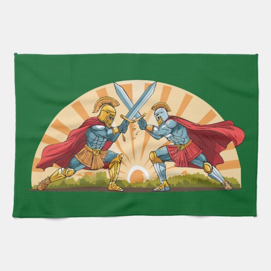 Hector and Achilles Theedoek (Horizontaal)