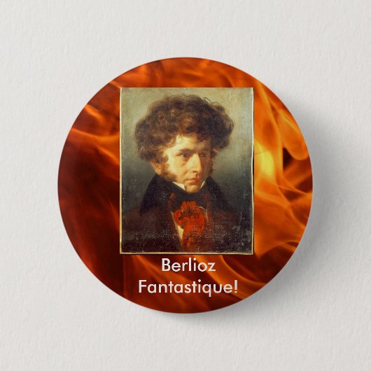 Hector Berlioz Pin Ronde Button 5,7 Cm (Voorkant)