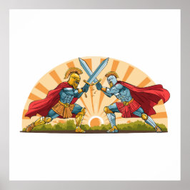 Hector en Achilles Poster