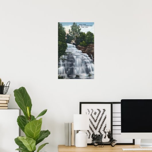 HectorHerfsten nabij het Uitzicht van het Seneca L Poster (Thuiskantoor)