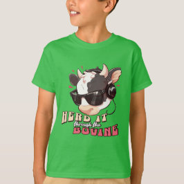 Hed het door de Bovine schattige koe T-shirt