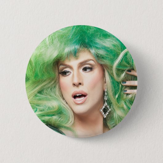 Hedda Lettuce Broach Ronde Button 5,7 Cm (Voorkant)
