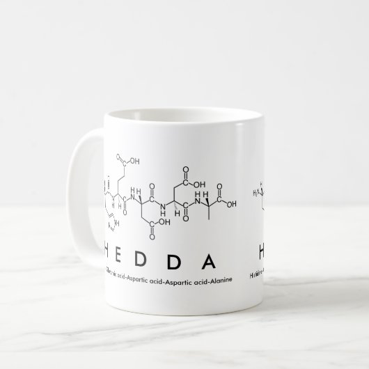 Hedda peptide nom mug (Devant gauche)