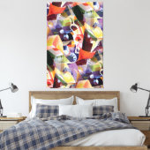 Hedendaags Abstract kubisme in Daidaismestijl Canvas Afdruk (Insitu (Slaapkamer))