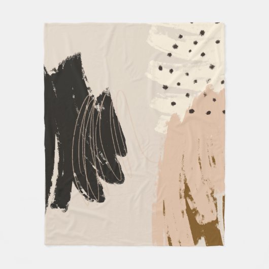 hedendaags abstract kunstwerk, decoratieve achterg fleece deken (Voorkant)