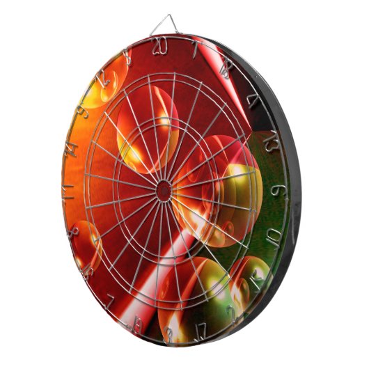 Hedendaags Abstract kunstwerk van Serdar Hizli Dartbord (Voorkant Rechts)