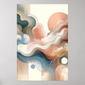 Hedendaags Abstract Landschap Poster (Voorkant)