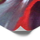 Hedendaags Abstract snelheidsschilderij Poster (Hoek)