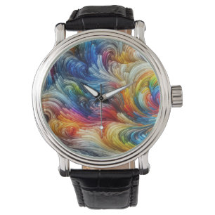 Hedendaags Abstract wervelspectrum Horloge
