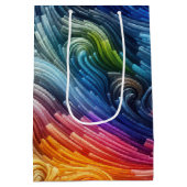 Hedendaags Abstract wervelspectrum Medium Cadeauzakje (Achterkant)