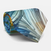 Hedendaags Abstract wervelspectrum Stropdas (Opgerold)
