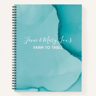 Hedendaags Alcohol Inkt Blauw Ontwerp Recept Notitieboek