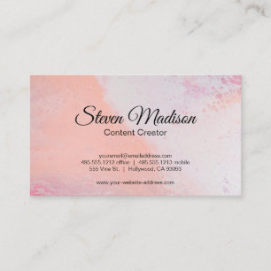 hedendaags artistiek visitekaartje