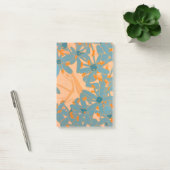 Hedendaags bladontwerp perzik post-it® notes (Kantoor)