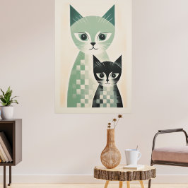 Hedendaags Cat Poster