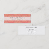 Hedendaags chic patroon mini visitekaartje (Voorkant / Achterkant)