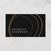 Hedendaags Cirkelpatroon Visitekaartje (Voorkant)
