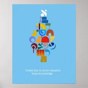 Hedendaags, creatief Hebreeuws Aleph-bet poster