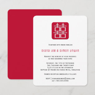 Hedendaags dubbel geluk   Chinees huwelijk Kaart