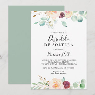 Hedendaags Eucalyptus Spaans Vrijgezellenfeest Kaart