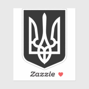 Hedendaags Grafisch Embleem van Oekraïne's Tryzub Sticker