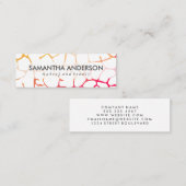 Hedendaags grafisch patroon mini visitekaartje (Voorkant / Achterkant)