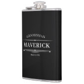 Hedendaags huwelijkscadeau voor bruidsjonkers Klas Heupfles (Links)