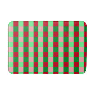 Hedendaags kerstblokpatroon badmat