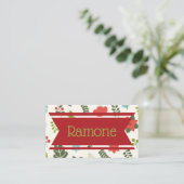 Hedendaags kerstfeest plaatskaartje (Staand voorkant)