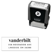 Hedendaags minimalistisch retouradres  zelfinktende stempel (In situ)