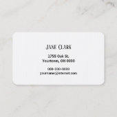 Hedendaags Quilten Visitekaartje (Achterkant)