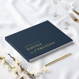 Hedendaags Script Modern Eenvoudig Minimalistische Gastenboek